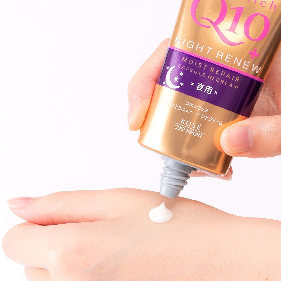 Kem dưỡng ẩm và làm trắng da tay ban đêm kose coen rich q10 night renew moist repair cream 80g - Lamicare | BigBuy360 - bigbuy360.vn