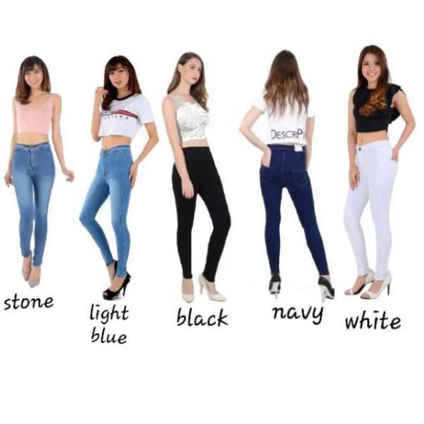 Quần Jeans Hw Davida Giá Rẻ 1701 Lưng Cao Chất Liệu Mềm Mại Hàng Nhập Khẩu Cao Cấp Cho Nữ