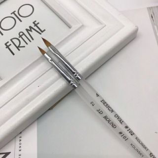 Cọ Đắp Nặn Hoa Cán Nhựa 3D Kolinsky