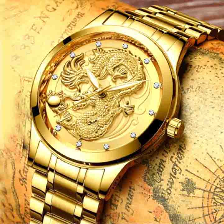Đồng Hồ Nam Automatic FNGEEN  Mặt hình Rồng