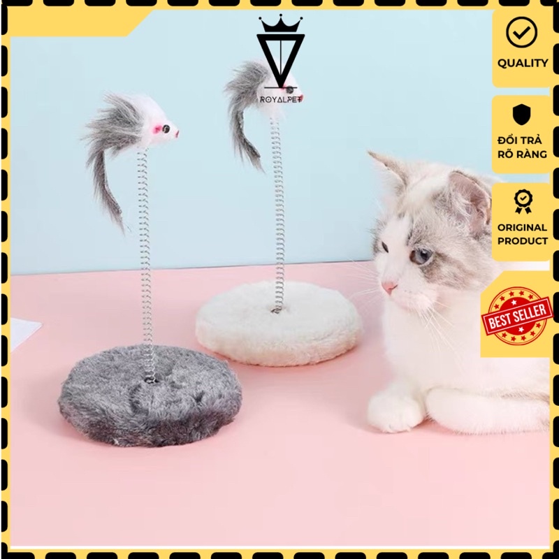 (B018) Đồ Chơi Cho Mèo Có Lò Xo Chuột Rung Rinh