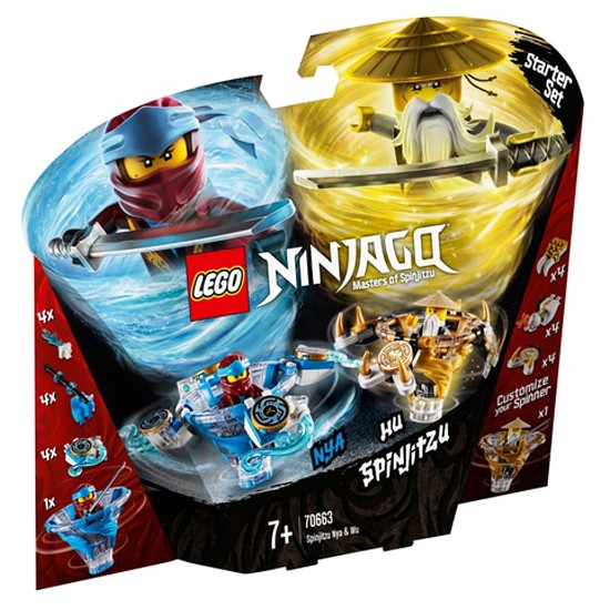 LEGO NINJAGO CON QUAY LỐC XOÁY NƯỚC VÀ LỐC XOÁY TỐI THƯỢNG - SẢN PHẨM LEGO CHÍNH HÃNG.