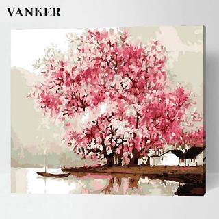Bộ Tranh Sơn Dầu 40x50cm Tự Làm Họa Tiết Ô Vuông Sang Trọng Dùng Để Trang Trí Nhà Tiện Dụng