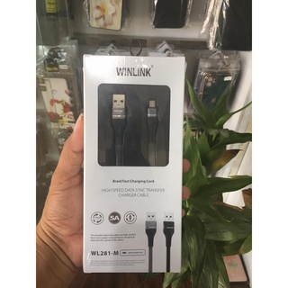 (BH 12 tháng)Cáp Sạc Winlink WL281 5A Sạc Nhanh Đầy Pin