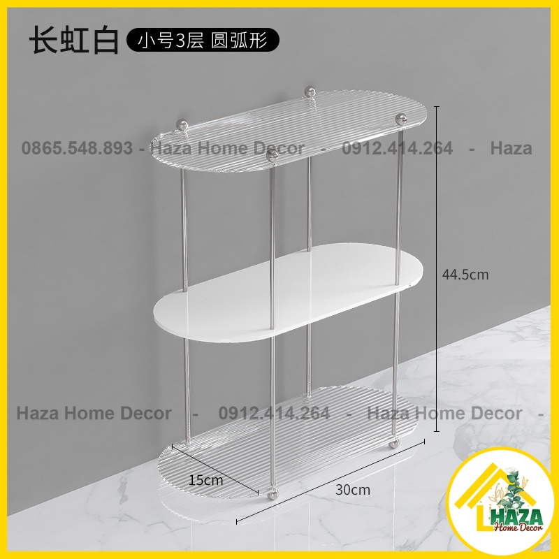 SẴN 💙 Giá Để Bàn Acrylic trưng bày nước hoa, mỹ phẩm, Kệ đựng Đồ Phòng Tắm, Nhà Vệ Sinh nhiều tầng