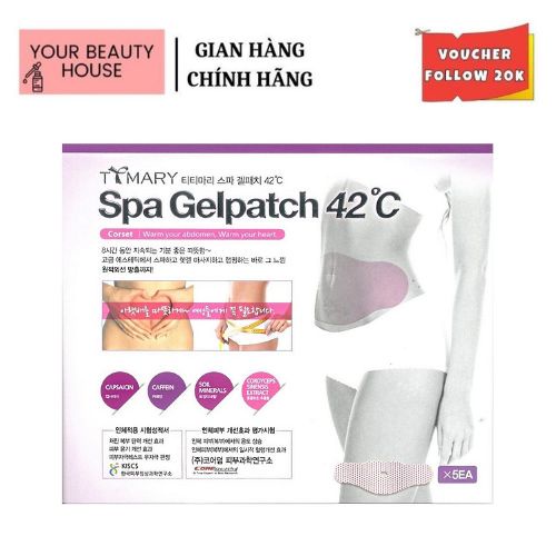 [TTMARY] Miếng Dán Hỗ Trợ Giảm Mỡ Bụng Spa Gelpatch 42 độ C Hàn Quốc