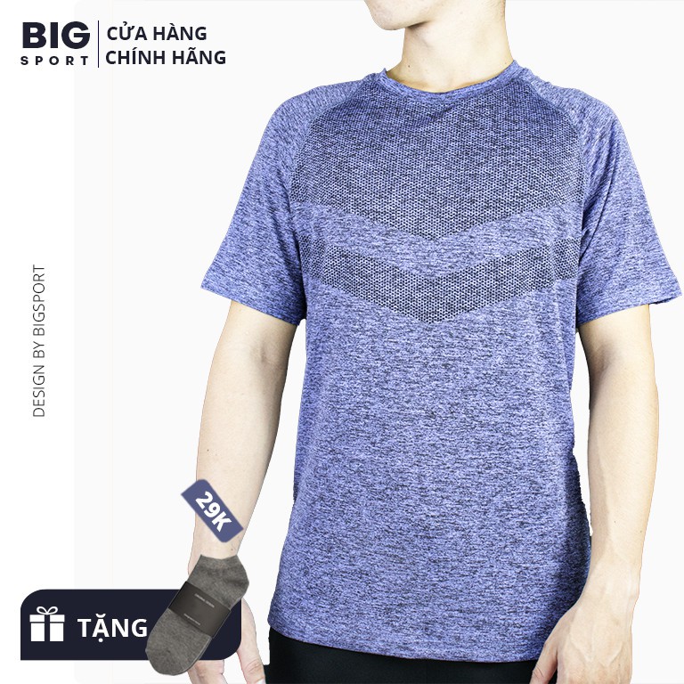 Áo Thun Nam Thể Thao Tập Gym Cao Cấp Vải Poly Co Giãn 4 Chiều Thoáng Mát Áo Thun Gym Nam Chạy Bộ - Big Sport | BigBuy360 - bigbuy360.vn