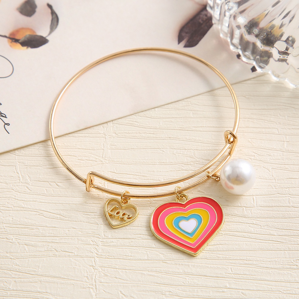 Vòng Tay Mạ Vàng Hình Chuồn Chuồn/Trái Tim/Bướm Có Thể Điều Chỉnh Kích Thước Thời Trang Cho Nữ