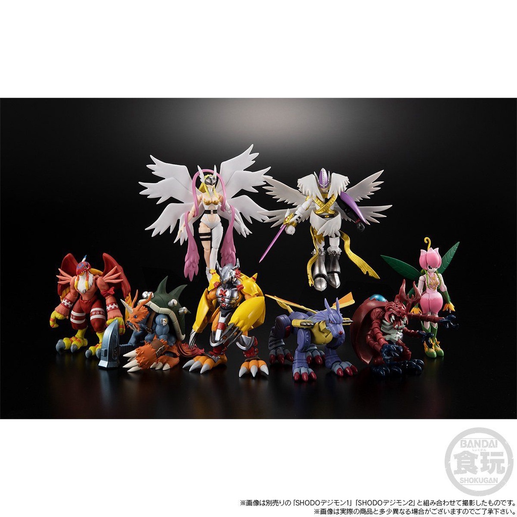 Mô hình Shodo Digimon Omegamon - Lilimon - Zudomon
