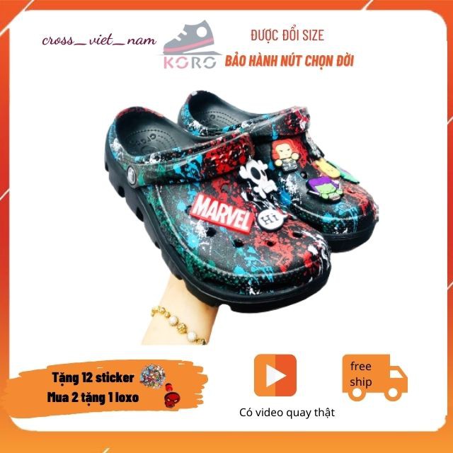 Dép cross vảy sơn đế lượn sóng vảy sơn💖FREESHIP💖dép cross bít đầu hotrend MAISUCSON8  saođêm