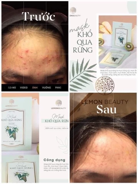 Mask Khổ Qua Rừng tặng cọ quét