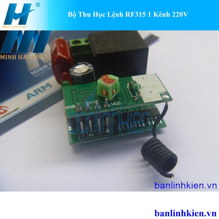 Bộ Thu Học Lệnh RF315 1 Kênh 220V