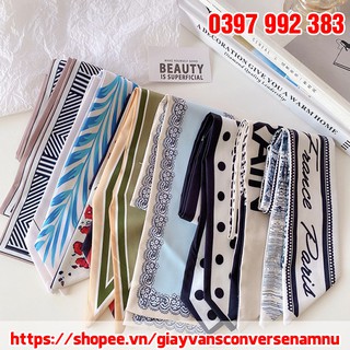 Khăn Lụa Buộc Tóc Thời Trang Kiểu Pháp 100x8 cm