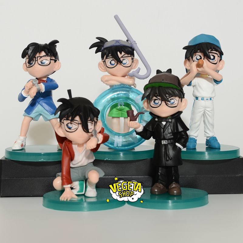 Mô hình Conan - Mô hình Shinichi - Mô hình Edogawa Conan Shinichi Kudo - Đế xanh lục bán lẻ tùy chọn mẫu - Cao 9~12cm
