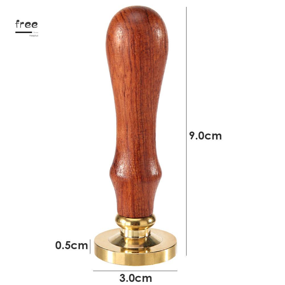 Con dấu đóng sáp chất liệu hợp kim có thể tháo rời với tay cầm bằng gỗ | BigBuy360 - bigbuy360.vn