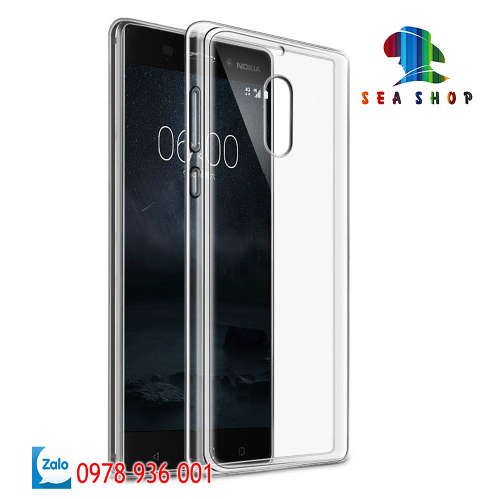[TẶNG CƯỜNG LỰC]Ốp lưng Nokia 6 silicon trong suốt