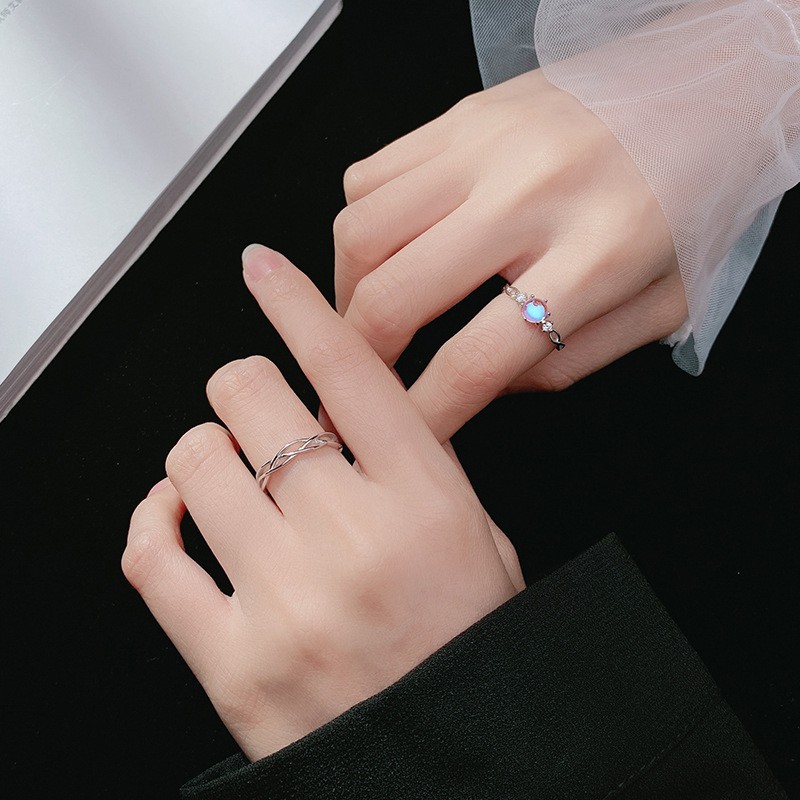 Nhẫn bạc nữ s925 freesize,phù hợp với mọi kích thước tay J7492 - AROCH Jewelry