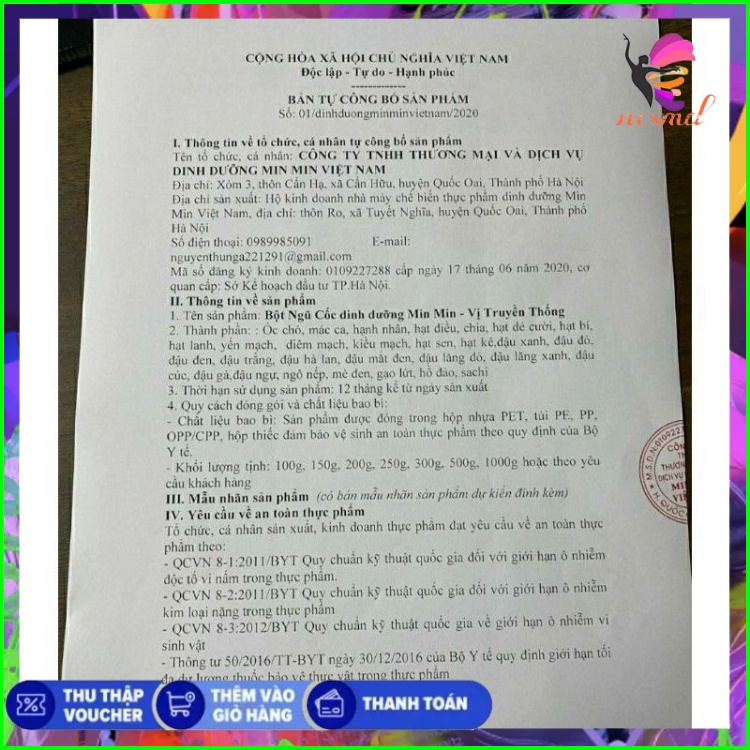 Ngũ cốc dinh dưỡng min min loại 29 hạt (500g)