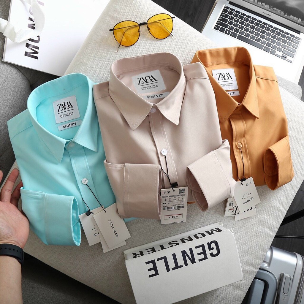 Áo sơ mi nam GẤU 194 Màu Mới vải lụa mềm, thoáng mát, ít nhăn - form regular fit | BigBuy360 - bigbuy360.vn