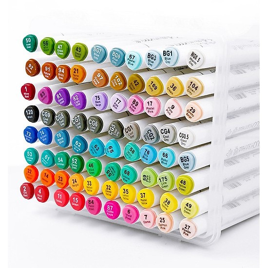 Túi 24 bút màu dạ quang marker dùng đánh đấu, nhớ dòng- kèm túi