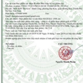 MAXGLU 1500 BỔ XƯƠNG KHỚP