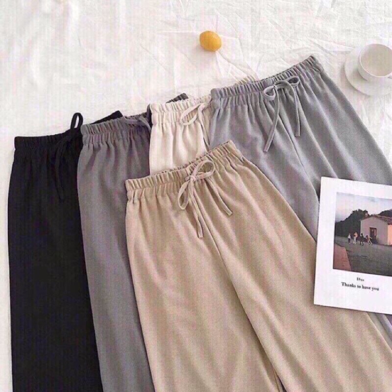 QUẦN LEN TĂM ỐNG SUÔNG, QUẦN CULOTTES LEN TĂM NHIỀU MÀU