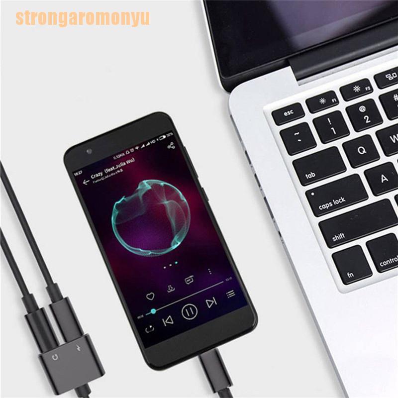 Dây Cáp Chuyển Đổi Tai Nghe 2 Trong 1 Type-C Sang 3.5mm Aux Audio Usb C