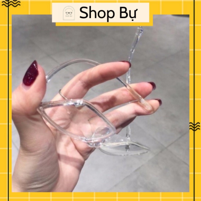 kính gọng dẻo trắng unisex Trắng Trong nam nữ