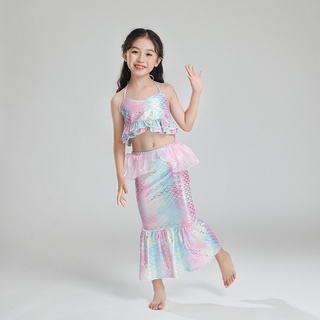 Set 4 món đồ bơi nàng tiên cá cho bé gái