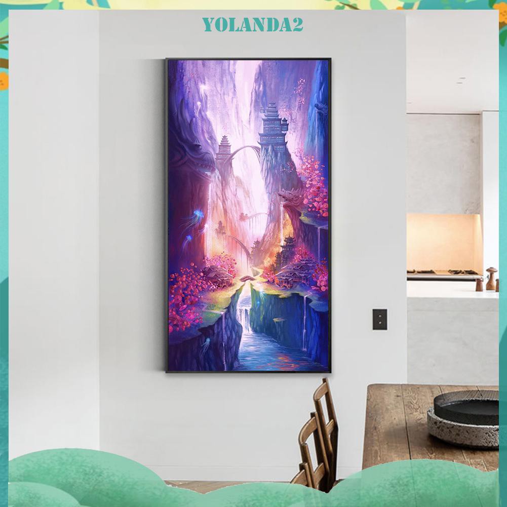 Bộ Dụng Cụ Làm Tranh Đính Đá Cảnh Núi Diy Trang Trí Nội Thất