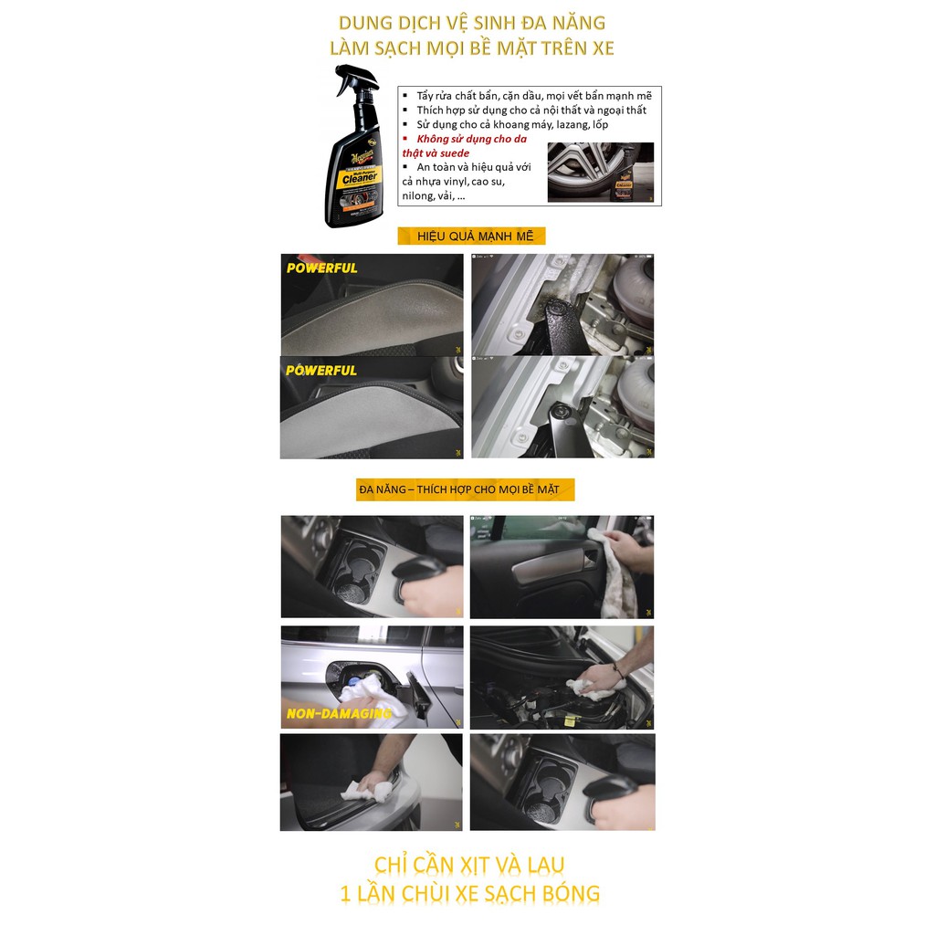 Meguiar's Combo Chăm sóc xe toàn diện G20101 (5 sản phẩm)
