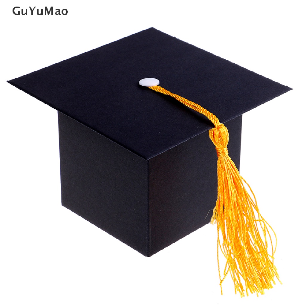 Set 10 hộp đựng kẹo hình mũ tốt nghiệp 2019
