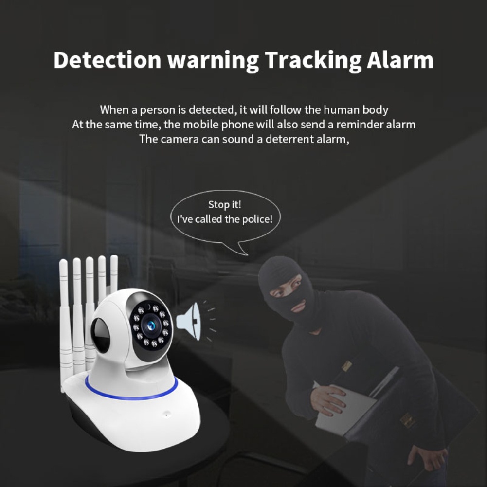 Wifi Camera Quan Sát Camera An Ninh Ip 1080P Hd Điện Thoại Từ Xa Màn Hình Kho Bán Cầu 360 &deg; Tự Động Theo Dõi Hồng Ngoại Quan Sát Ban Đêm pk Yoosee