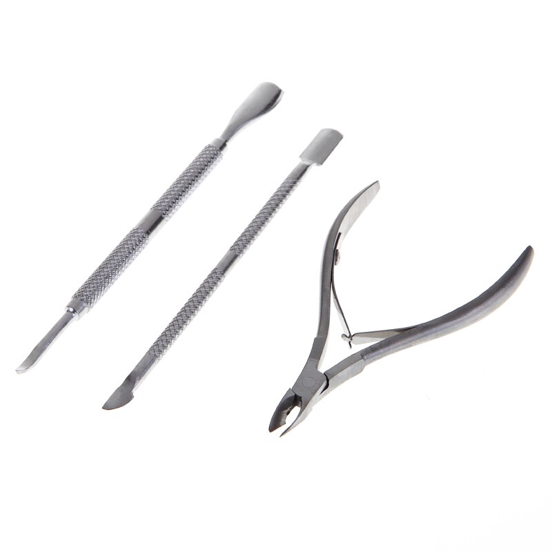 Monja Bộ 3 Dụng Cụ Làm Móng Bằng Thép Không Gỉ