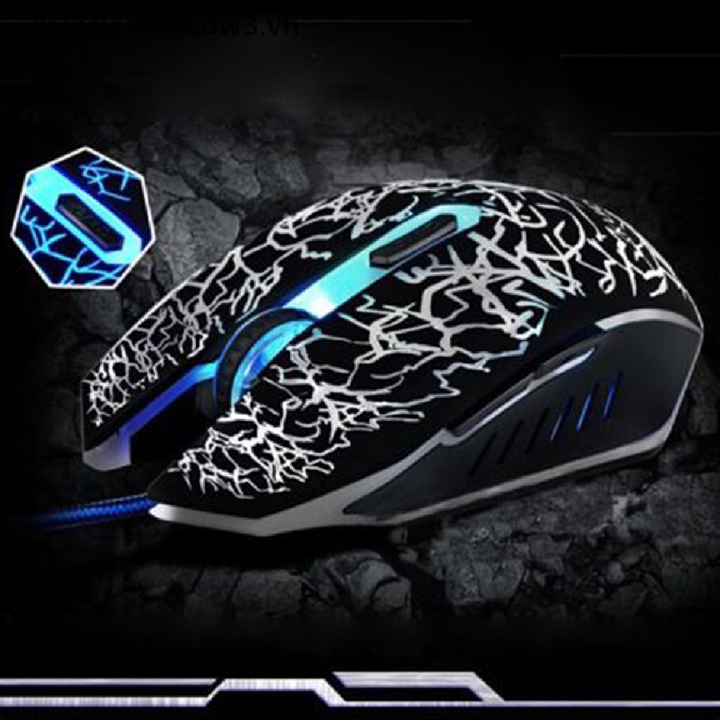 Chuột Gaming 4000 DPI 6 LED, TíCh HợP ĐèN LED
