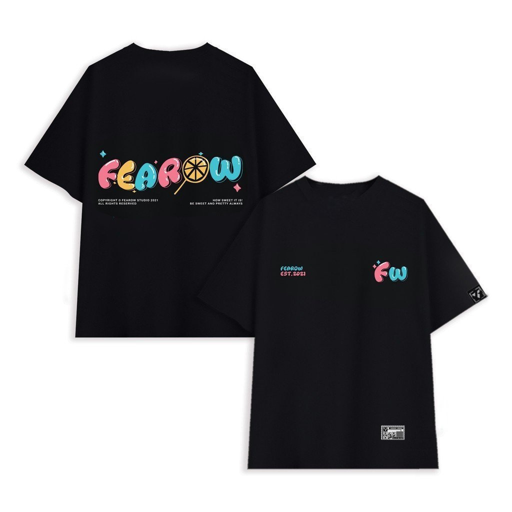 Áo thun Fearow Colorful Candy Tee / Đen-Lisa offical- V408