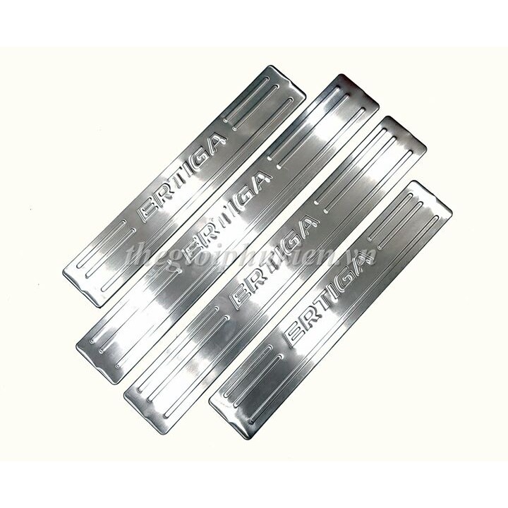 Bộ Ốp bậc cửa, nẹp bước chân Suzuki Ertiga 2019-2022 – INOX(hàng cao cấp)