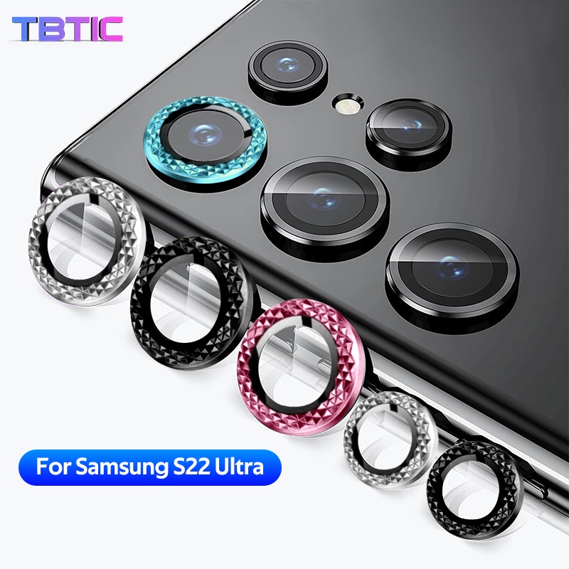Kính cường lực 9H TBTIC bảo vệ tròng kính camera sau mạnh mẽ cho Samsung Galaxy S22 Ultra