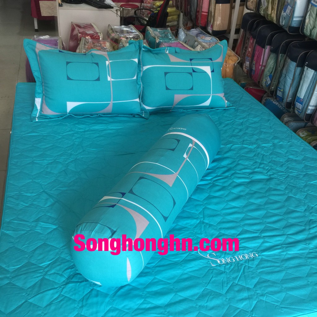 Bộ ga chun 1.6x2m 100% cotton Sông Hồng