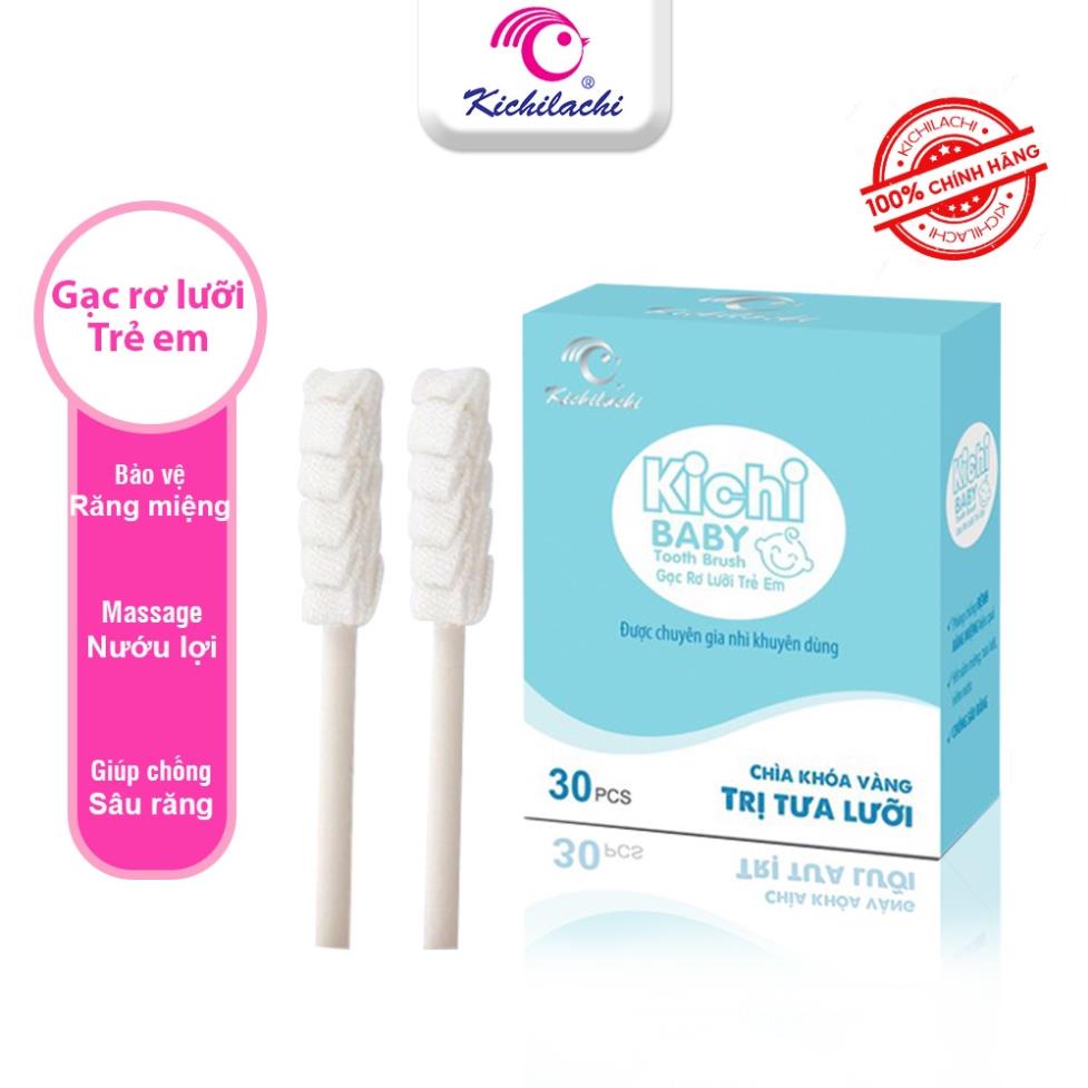 Gạc rơ lưỡi, que tưa lưỡi Kichilachi chính hãng cho bé