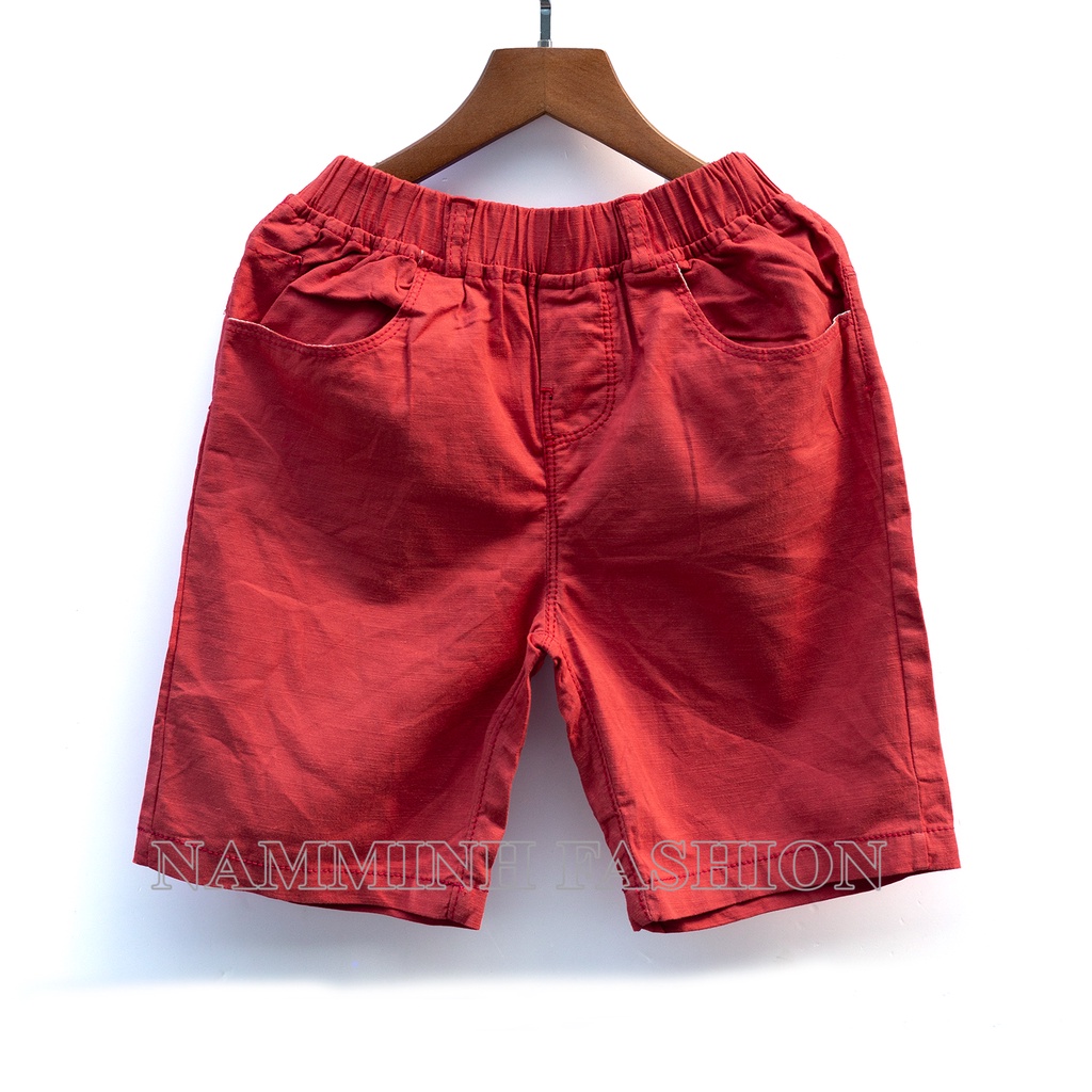 Quần Short kaki Cao Cấp cho Bé Trai In Hình Họa Tiết Size Đại 25-40KG NM-P02