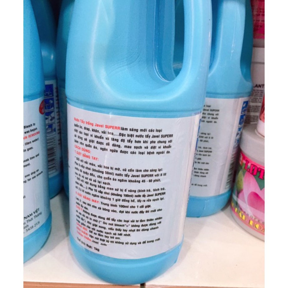 Nước Tẩy Quần Áo Trắng Javen Siêu Sạch 550gram