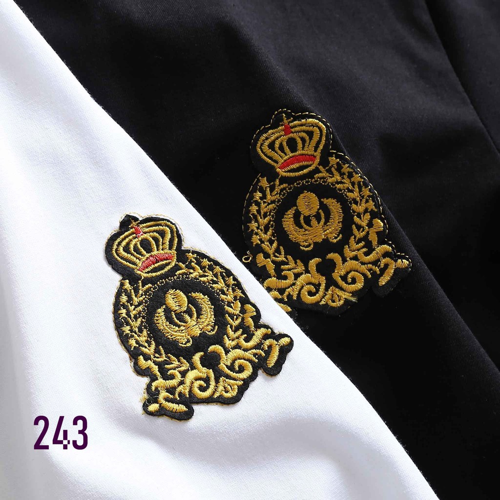 Áo Thun Nam Cổ Bẻ Polo Thêu Vương Miện 243 Chất Liệu Cao Cấp Thấm Hút Mồ Hôi Phong Cách Trẻ Trung - Hazo