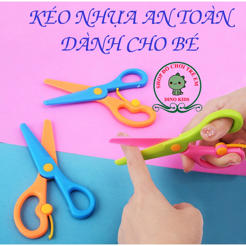 [Đồ dùng học tập] Kéo nhựa an toàn dành cho trẻ em