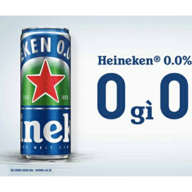 Bia Heniken 0.0 không độ cồn 330ml