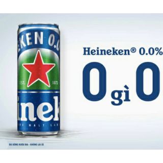 Bia heniken 0.0 không độ cồn 330ml
