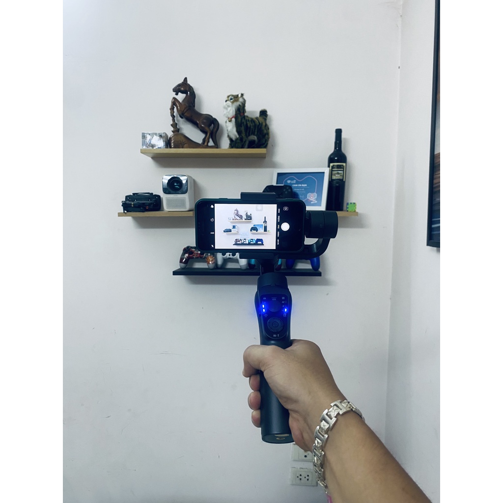 GimbaI Chống Rung S5P 3-Axis chống rung cực đỉnh -quay theo vật chủ, Gậy Chống Rung Điện Thoại S5B Kiêm Sạc Dự Phòng