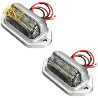 Set 2 đèn soi biển số 6-Led 12V cho xe tải chuyên dụng chất lượng cao