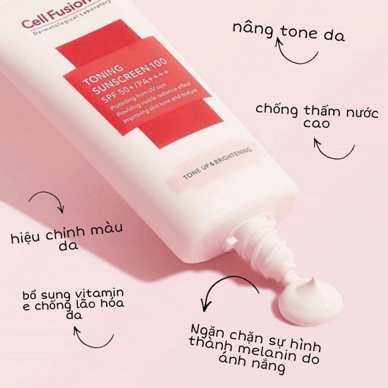 Kem chống nắng Cell Fusion C Laser Suncreen 100/Toning Suncream 100