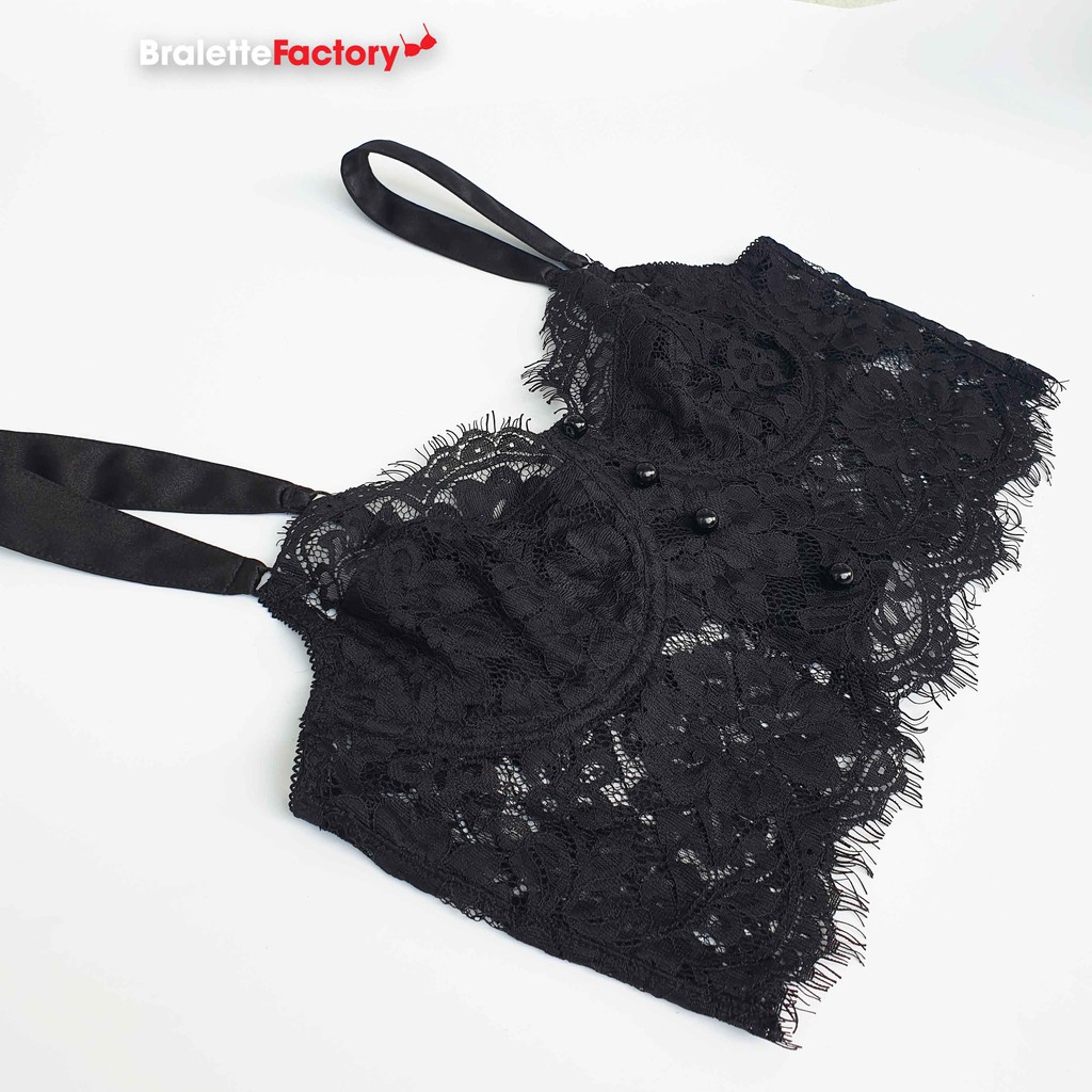 [Tặng mã 30k] Áo lót croptop BraletteFactory, áo lót ren mỏng sexy có gọng, mút lót, bralette hàng thiết kế [ mẫu N03] | BigBuy360 - bigbuy360.vn